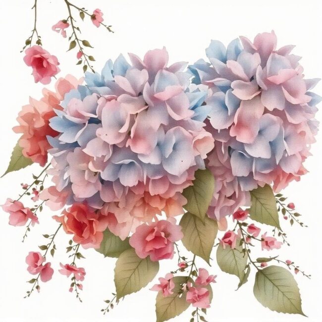 Wpływ cięcia na kolor hortensji bukietowej